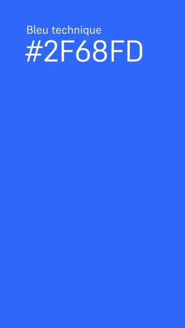 palette de couleurs pour AM3L, ici le Bleu technique