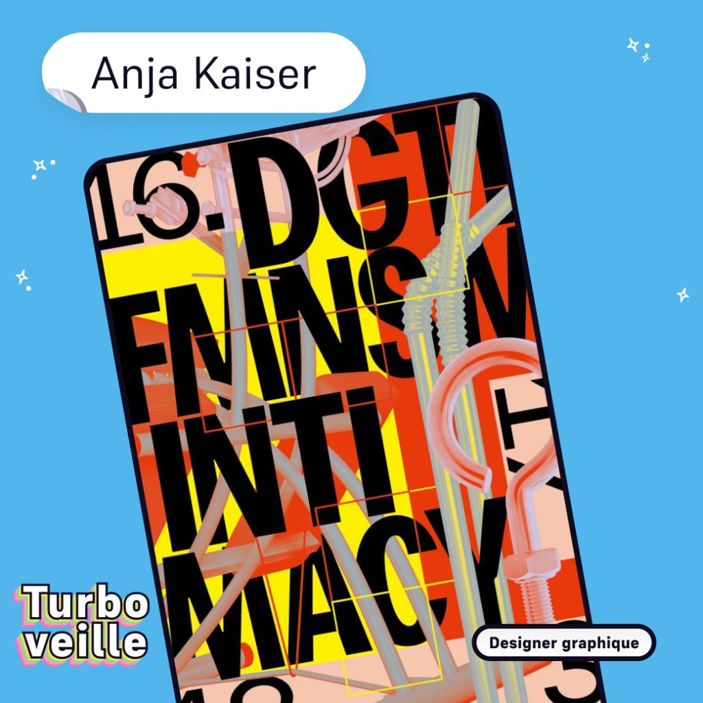 affiche typographique de la designer graphique Anja Kaiser