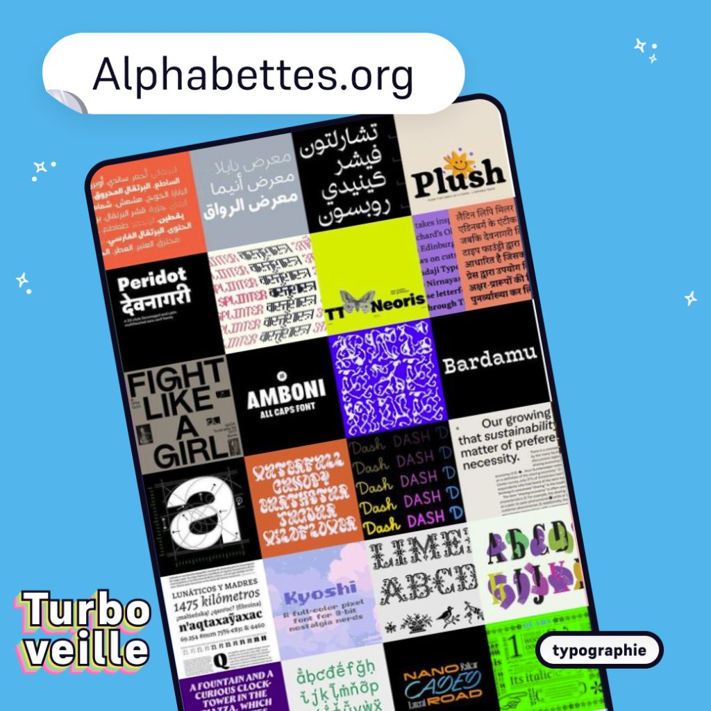 alphabettes.org ensemble de spécimens typographiques