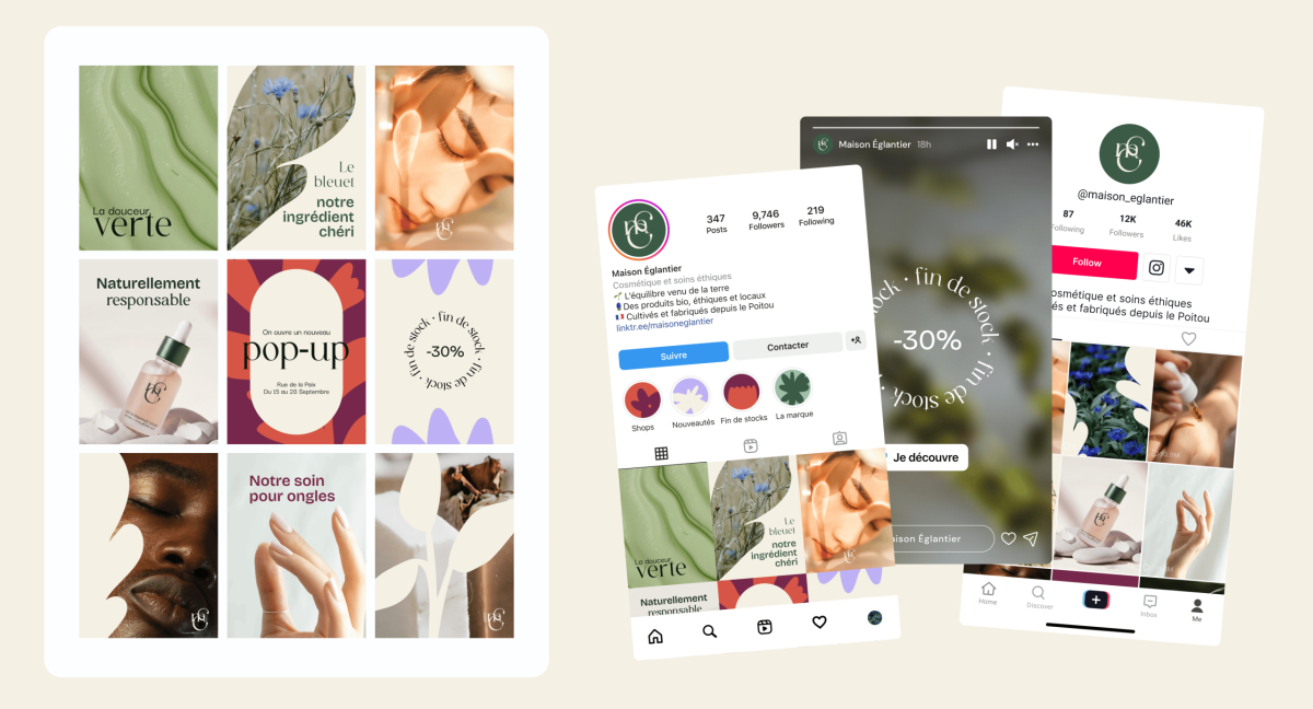 Exemples de posts instagram